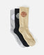 WETTY CREW SOCK 3-PK -Rip Curl009MSO-KHAKI SAND