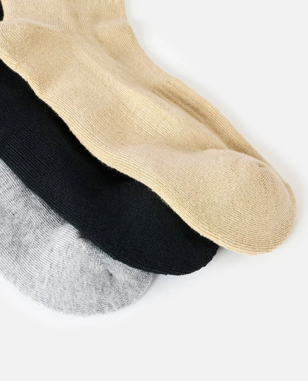 WETTY CREW SOCK 3-PK -Rip Curl009MSO-KHAKI SAND