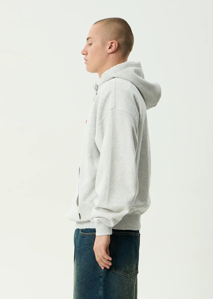Wonders - Recycled Boxy Pull On Hood - AfendsM261510- Grey Marle-XS
