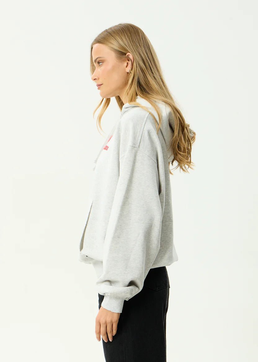 Wonders - Recycled Boxy Pull On Hood - AfendsM261510- Grey Marle-XS