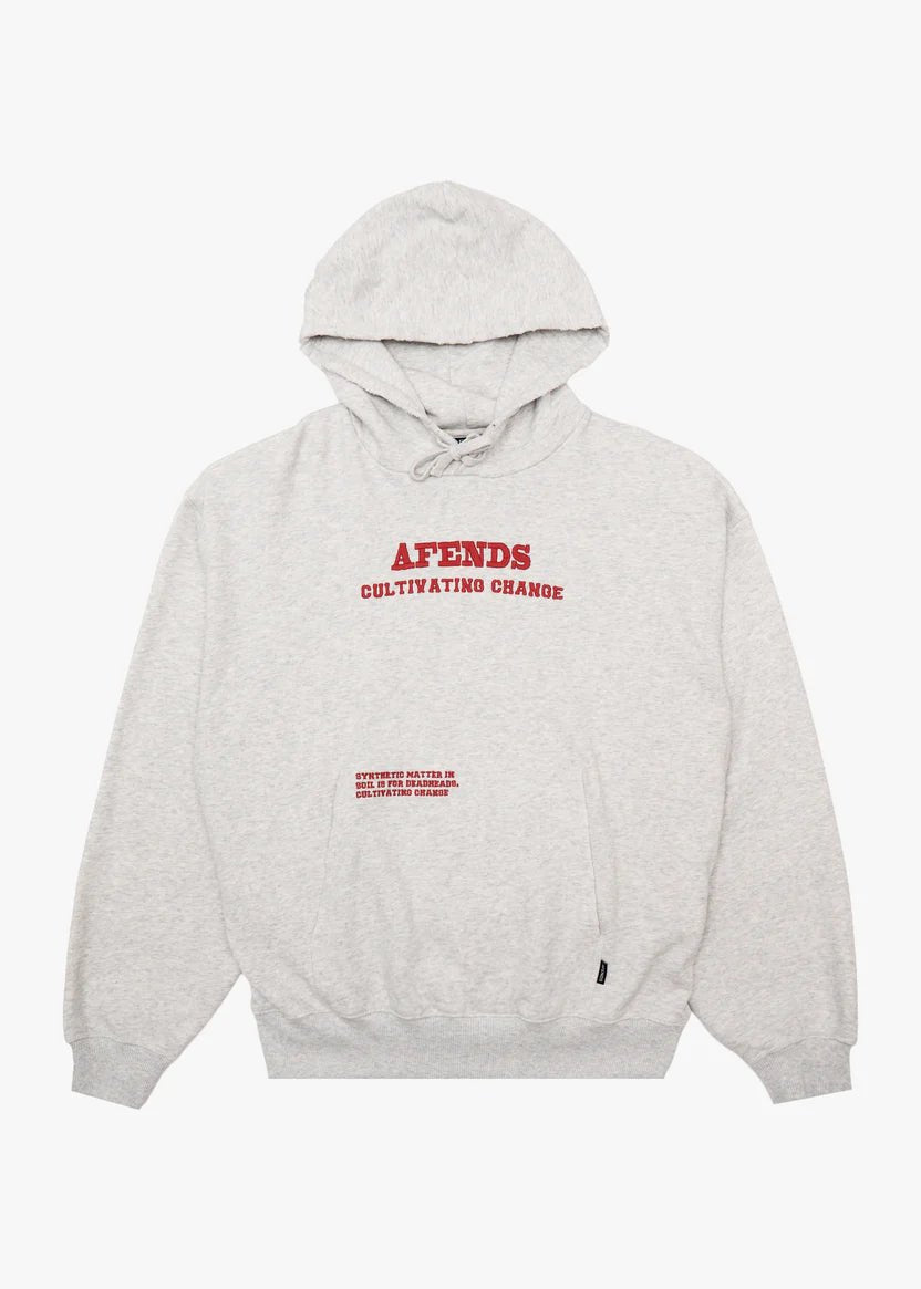 Wonders - Recycled Boxy Pull On Hood - AfendsM261510- Grey Marle-XS