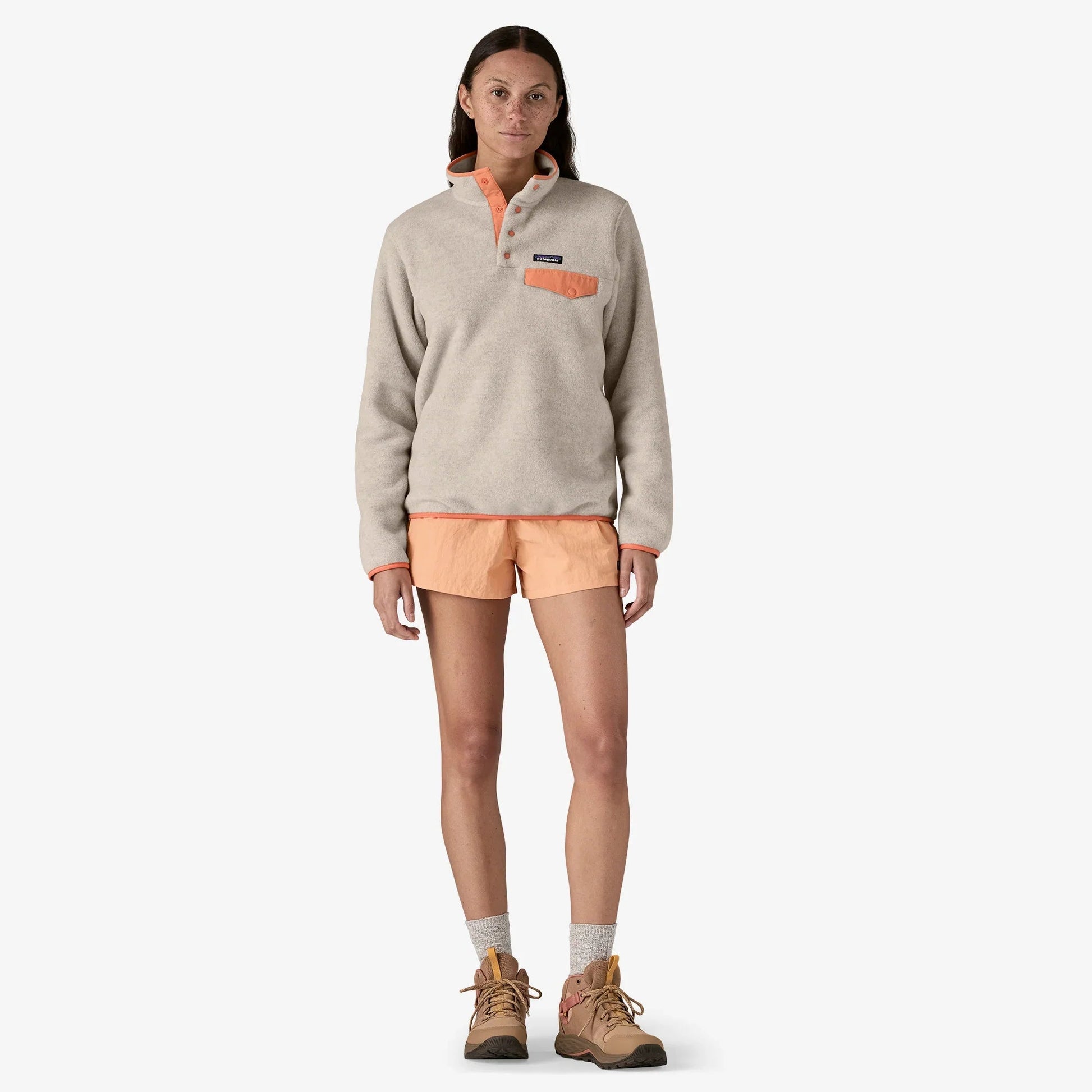 Ws LW Synch Snap - T P/O - Vans25445 - OLHP - Oatmeal Heather W/ Heirloom Peach - L