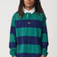 XL Stripe Rugby - XlargeXL025W1102 - Green - L