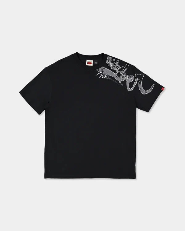 YG SCRAWLED SS TEE -QuiksilverUQYZT05859-BLACK-XS