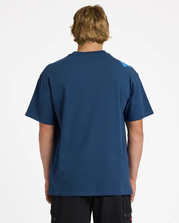 YG SCRAWLED SS TEE -QuiksilverUQYZT05859-DARK DENIM-S