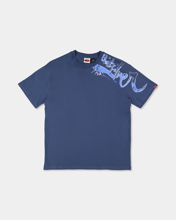 YG SCRAWLED SS TEE -QuiksilverUQYZT05859-DARK DENIM-S