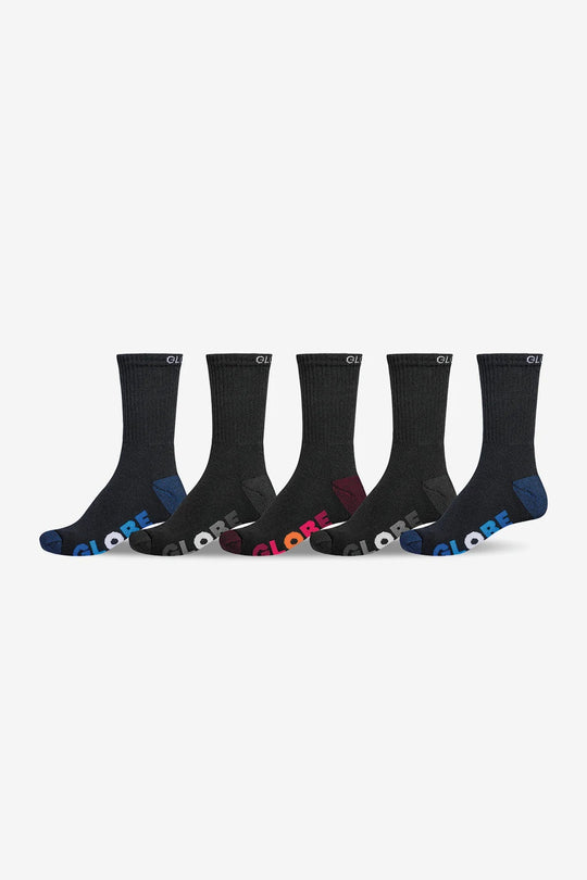YOUTH MULTI STRIPE CREW SOCKS