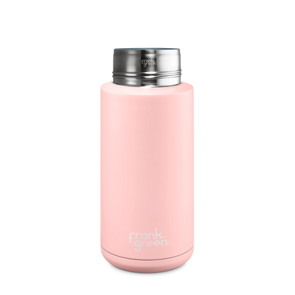 Frank Green 34oz Stainless Steel Ceramic Reusable Bottle With Straw Lid