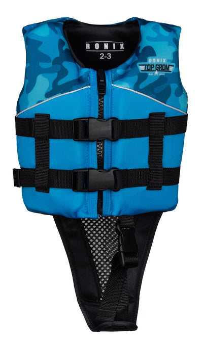 2022 Ronix Top Grom L50s Vest -Ronix224007-Blue Camo-4to6