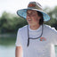 2023 Radar Paddler's Sun Hat -Radar238386-Tan Straw / Collage Nylon-OSFM