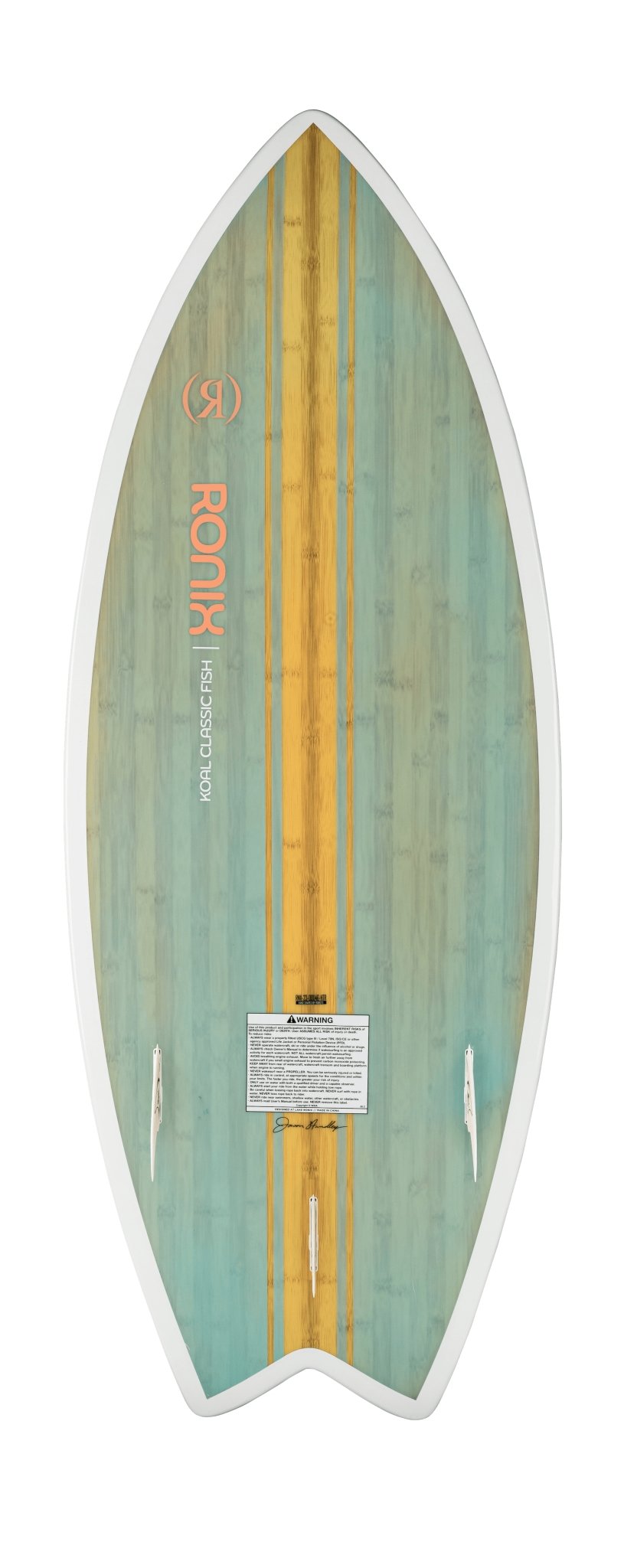2023 Ronix Women's Koal Classic Fish -Ronix232451-Sea Glaze / White / Peach-4 10
