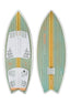 2023 Ronix Women's Koal Classic Fish -Ronix232451-Sea Glaze / White / Peach-4 10