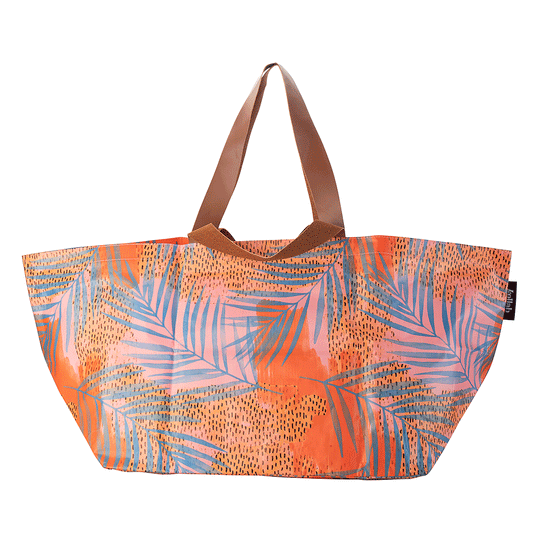 Paper By Kollab Beach Bag Blue Palm