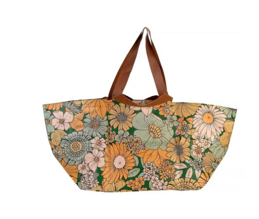 Kollab Beach Bag Garden Green