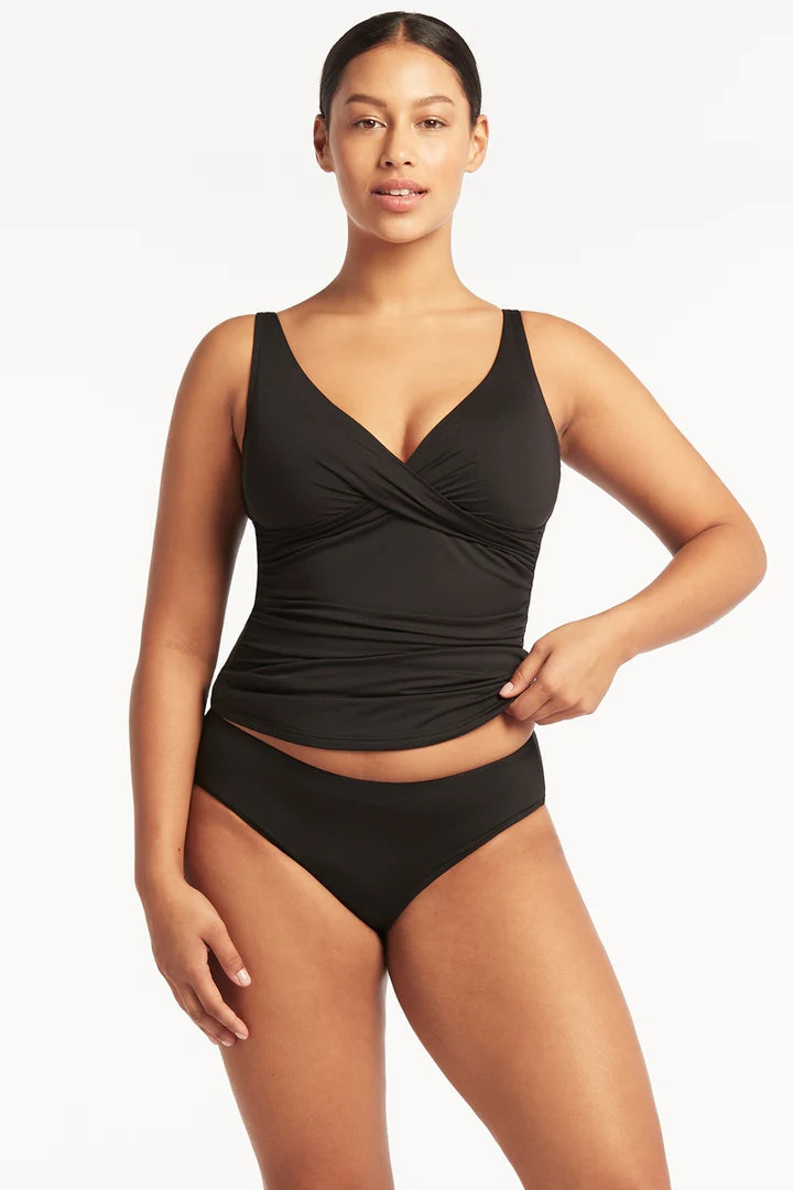 Essentials Cross Front Multifit Singlet Top