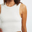 A HEATHER SINGLET -Abrand72259-1392-WHITE SAND-XS