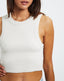 A HEATHER SINGLET -Abrand72259-1392-WHITE SAND-XS