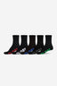 Boys Stealth Crew Sock 5 Pack -GlobeGB40929006-Single-BLK