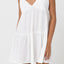 CLASSIC TIERED MINI DRESS -RhythmCL23W-DR01-WHITE-8