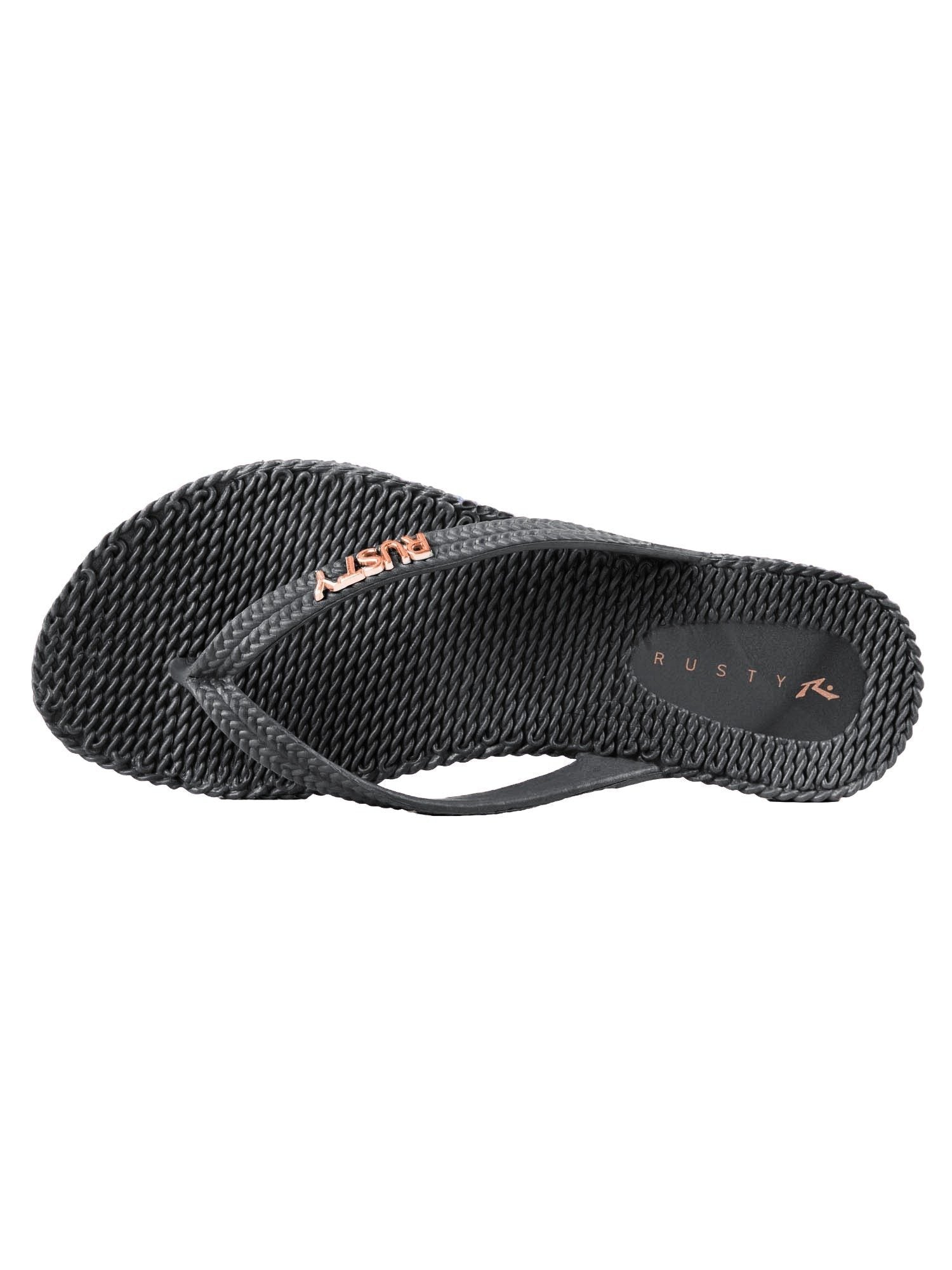 FLIPPIN THONG -RustyFOL0125-BLACK 2-5