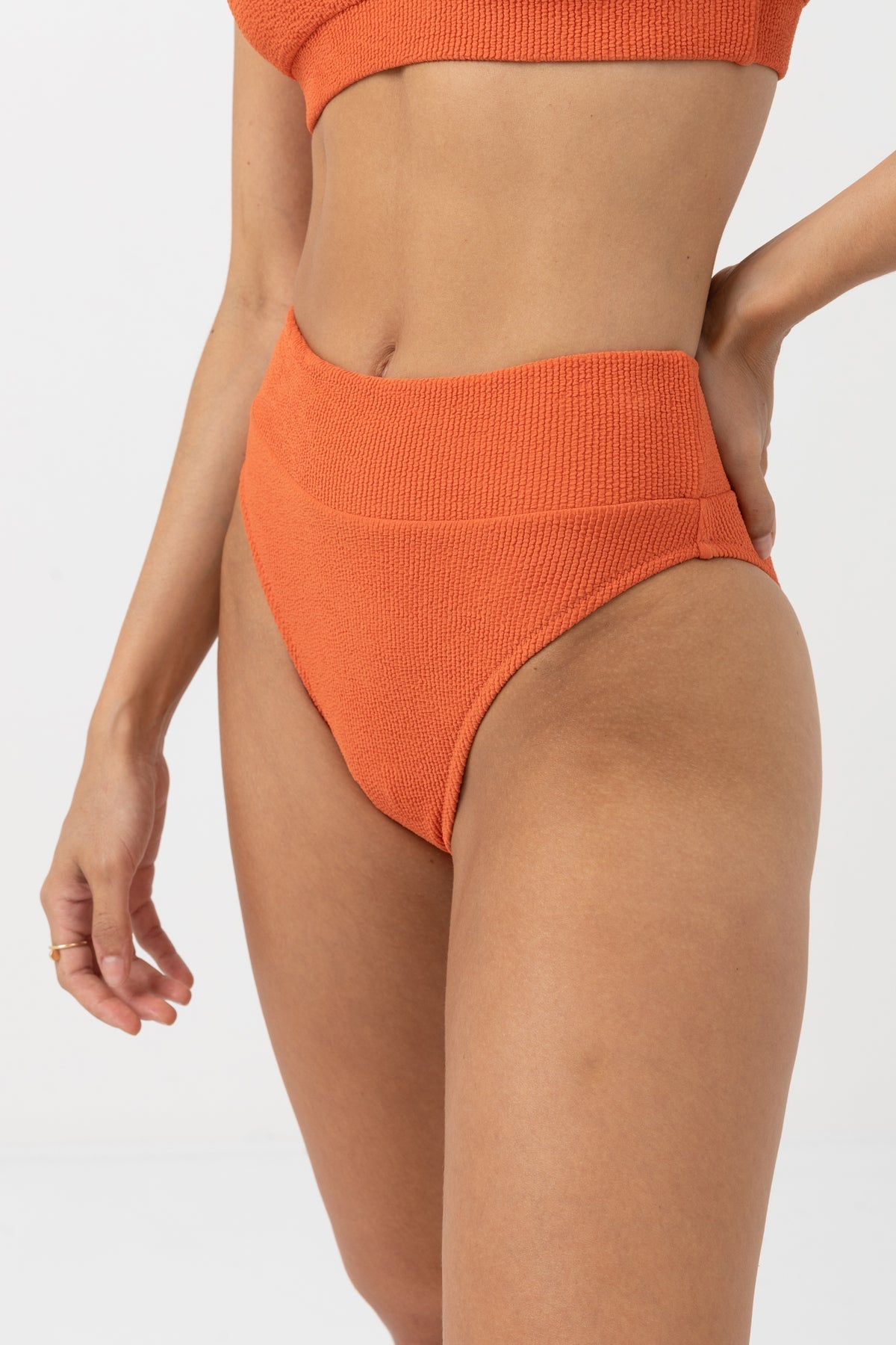 ISLA RIB HI HIP BANDED PANT -Rhythm0723SW-BB58-CHILLI-6