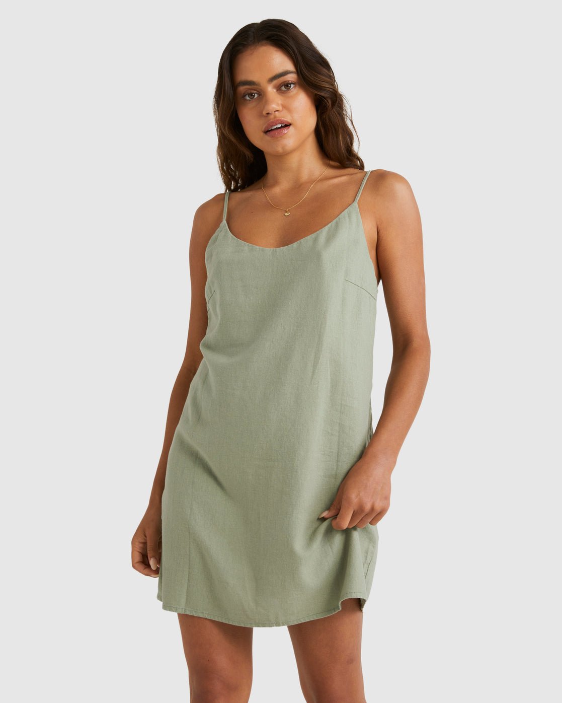 SUMMER LOVE DRESS -BillabongUBJWD00244-Sage Green-S/8